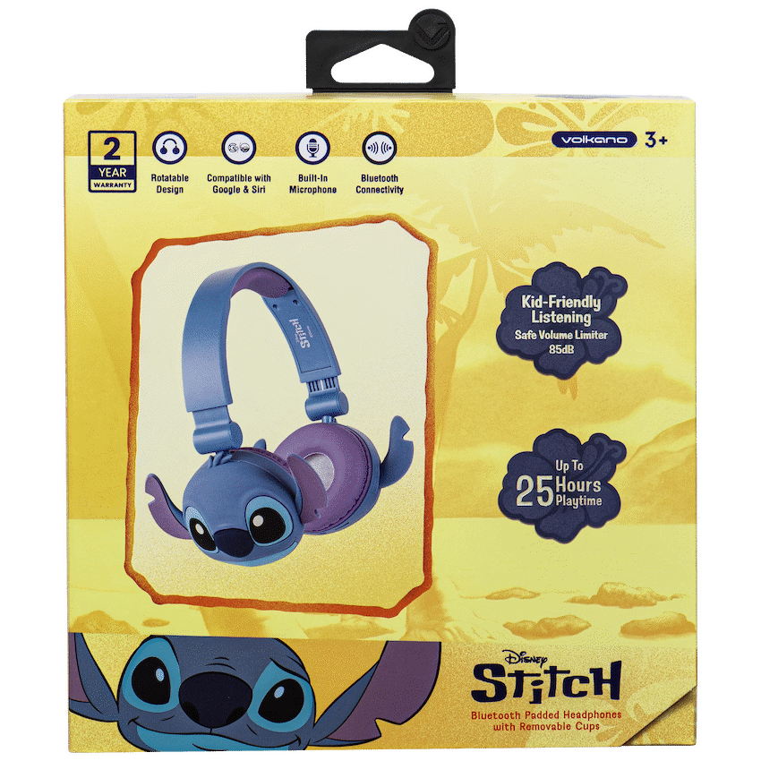 Stitch Bluetooth Padded Headphone with Removable Cups - Guards On Duty Shop & Security Guards
