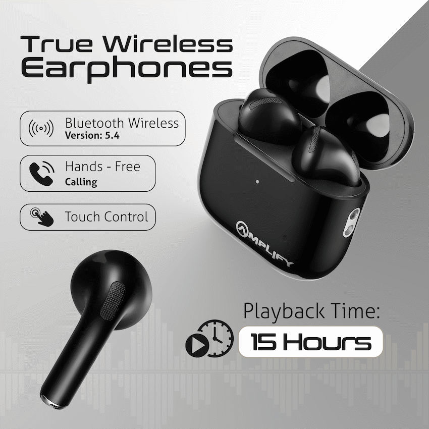Amplify Astro 2 Series True Wireless Earphones - Black