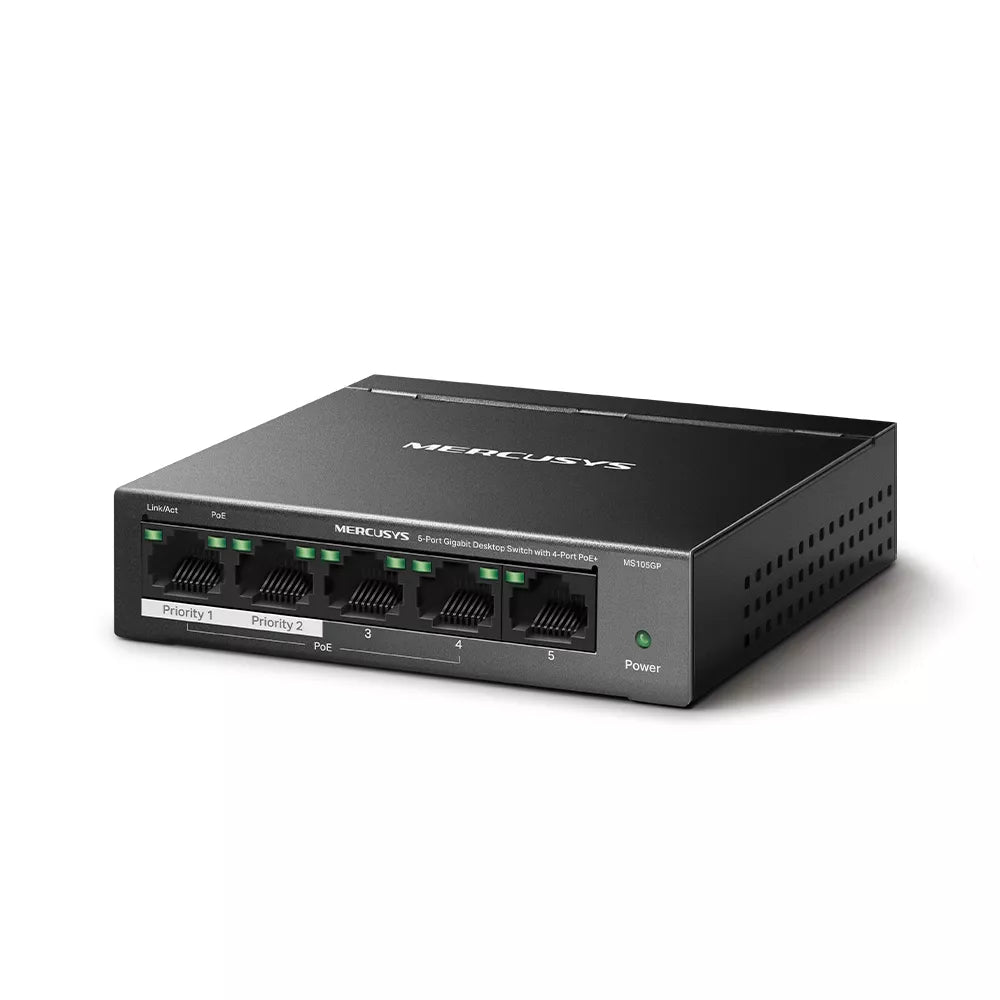 Mercusys 5-Port Gigabit PoE Desktop Switch | MRC-MS105GP