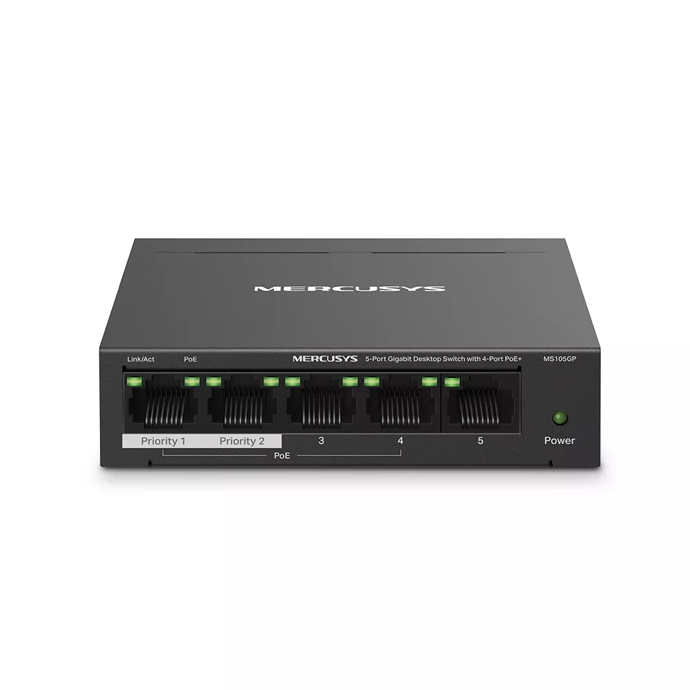 Mercusys 5-Port Gigabit PoE Desktop Switch | MRC-MS105GP