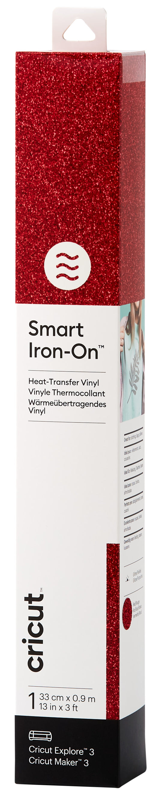 2008675 - Cricut Smart Iron-on 33x91cm 1 sheet (Glitter Red)