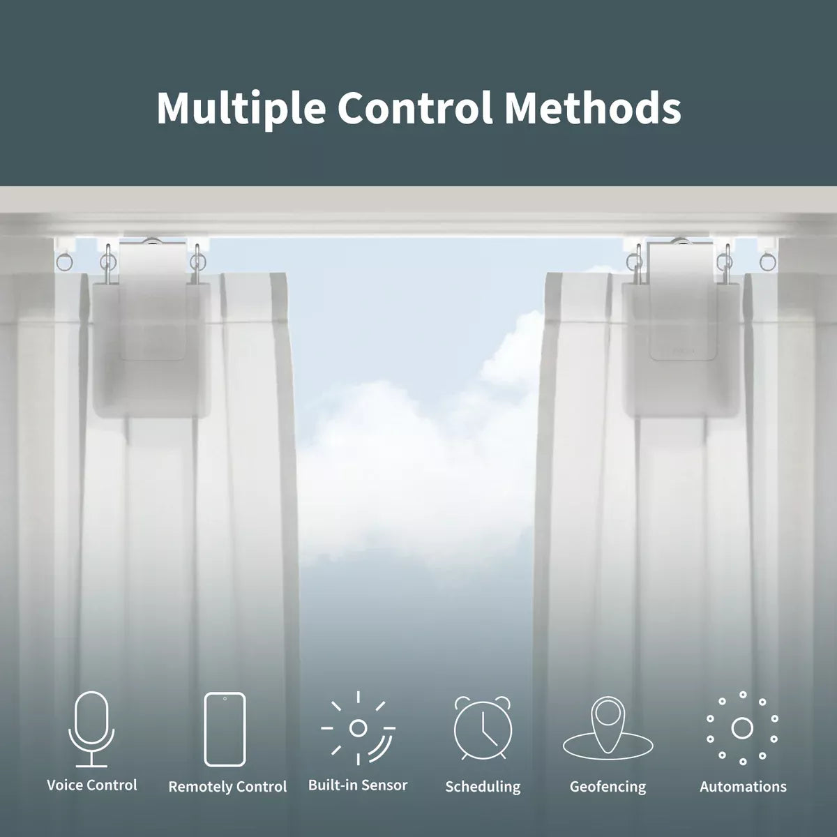 Aqara E1 Smart Curtain Driver Rod Version | CM-M01-ROD