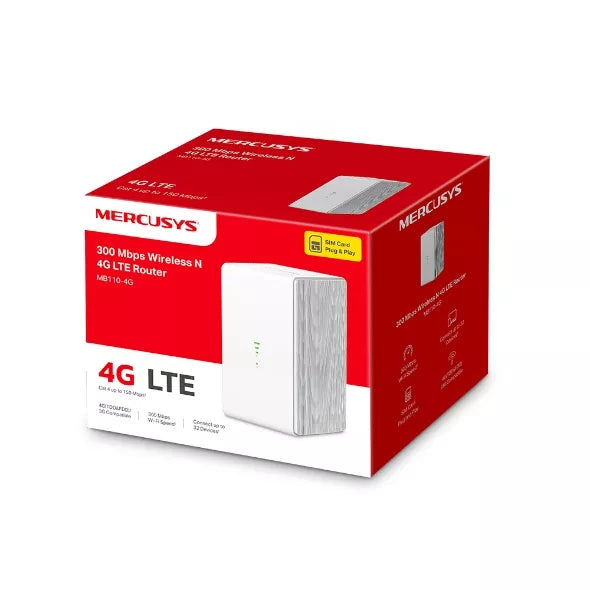 Mercusys 300 Mbps Wireless N 4G LTE Router | MRC-MB110-4G