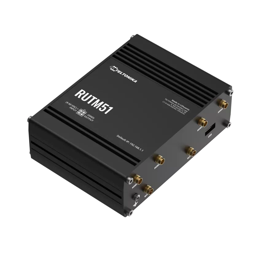 Teltonika Industrial 5G Dual SIM Router | RUTM51