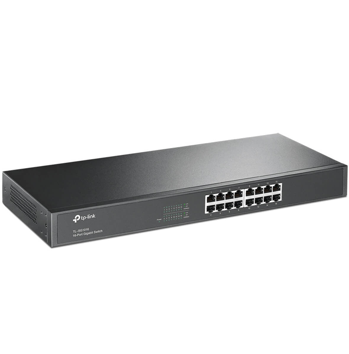 TP-Link 16-Port Gigabit Switch 16×Gigabit RJ45 1U 19-inch Rackmount Steel Case Plug-and-Play