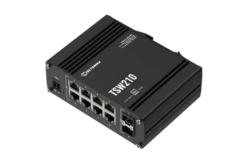 Teltonika Industrial 8 port Gigabit Switch | TSW210