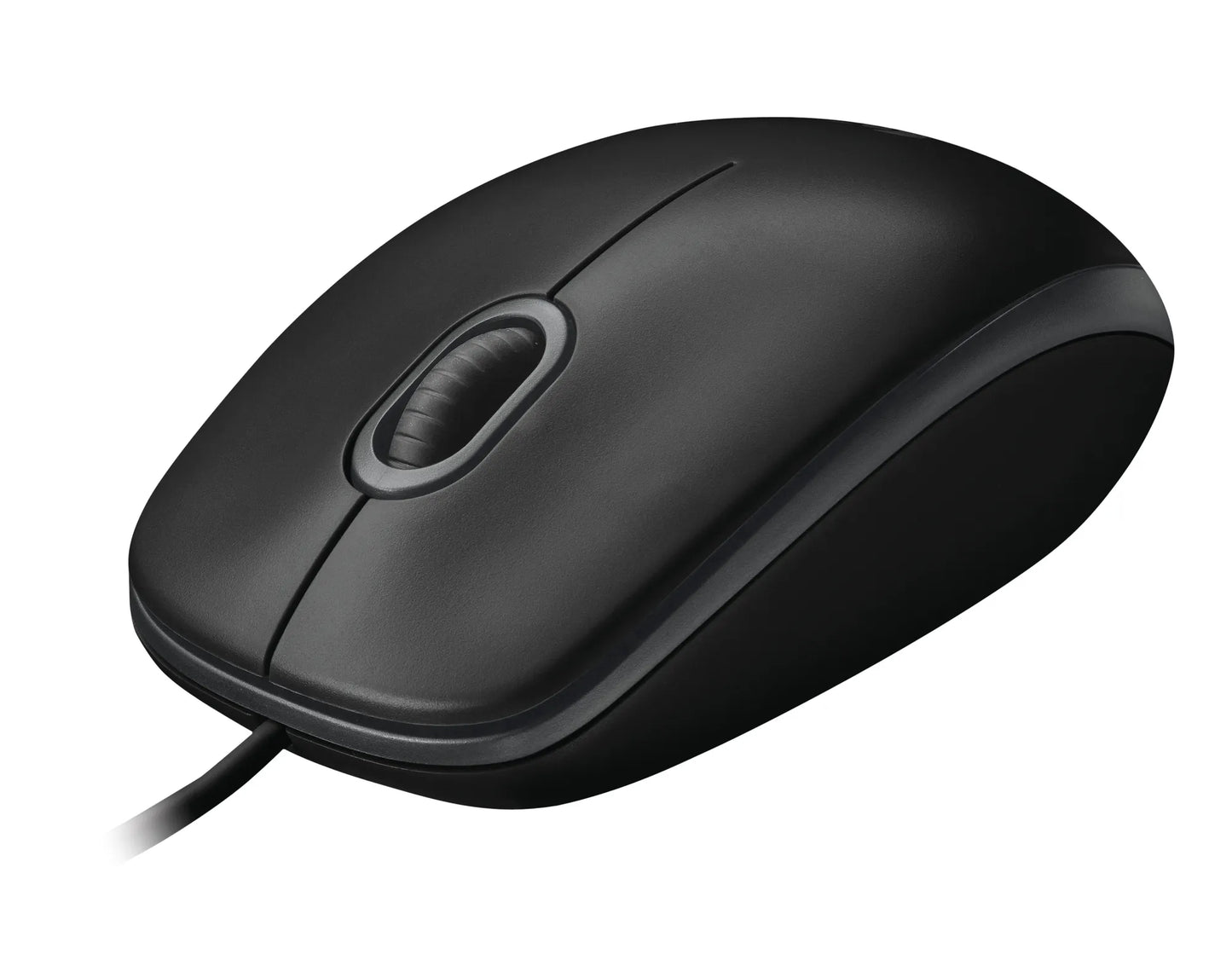 Logitech B100 Optical USB Mouse - BLACK-GREY - USB - HENDRIX WHITE BOX B100
