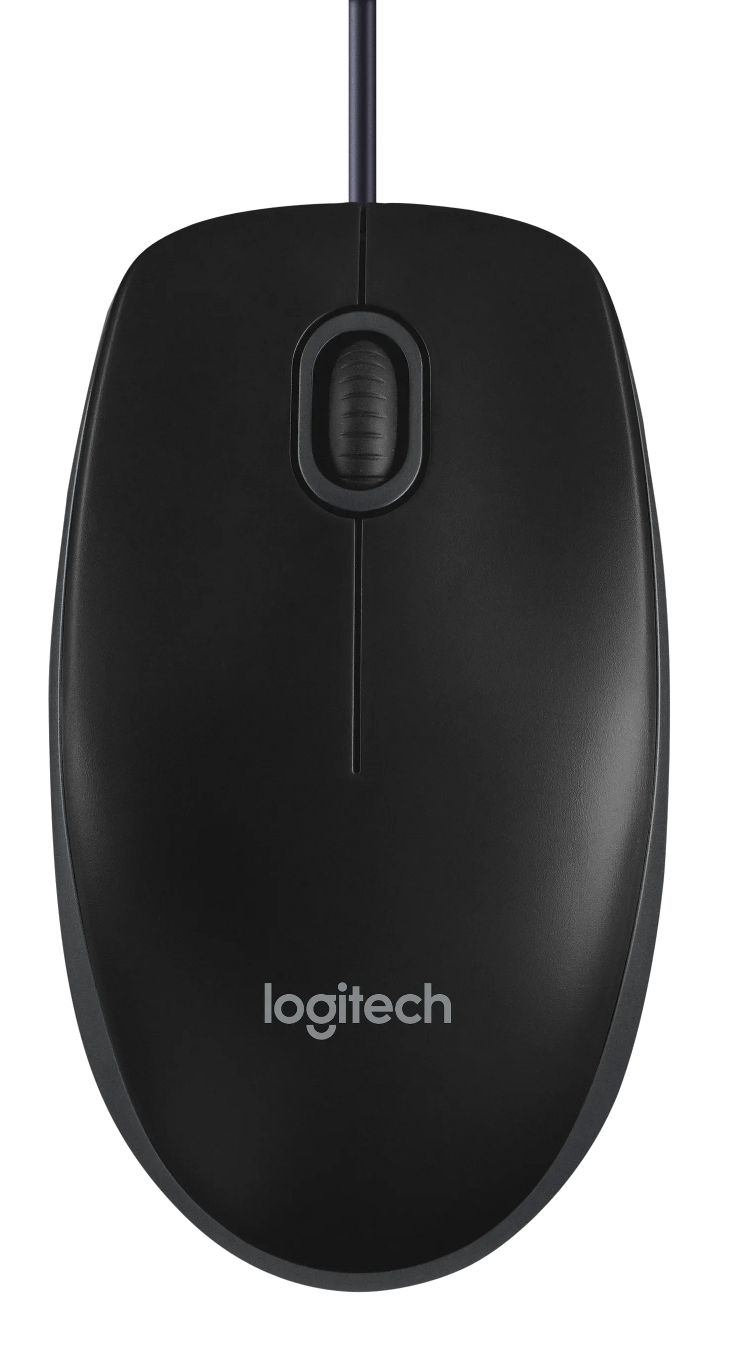 Logitech B100 Optical USB Mouse - BLACK-GREY - USB - HENDRIX WHITE BOX B100