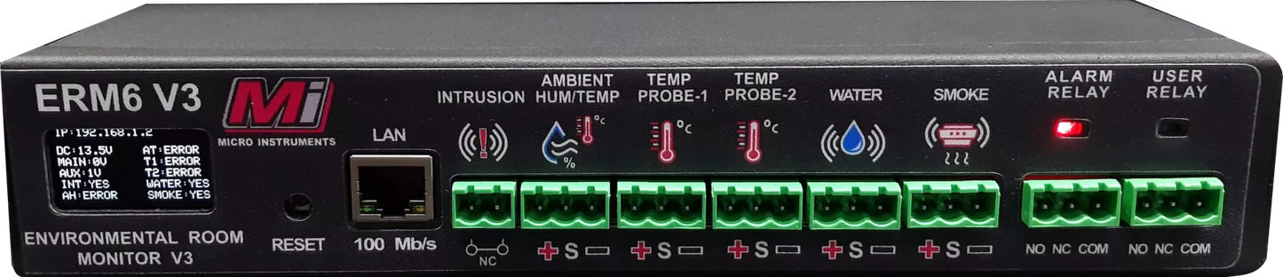 Micro Instruments – Rack Mount Server Room Environmental Monitor