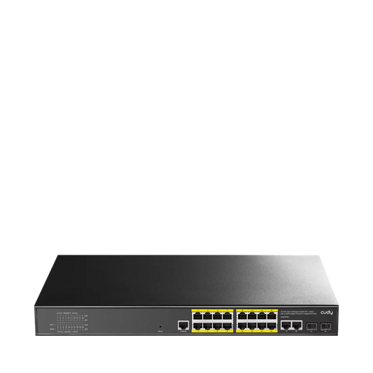 Cudy 16-port Layer 2 Managed Gigabit PoE Switch | GS2018PS2 - 200W