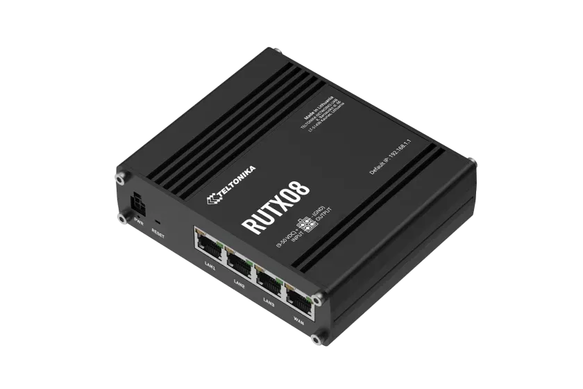 Teltonika 4-Port Industrial Ethernet Router | RUTX08
