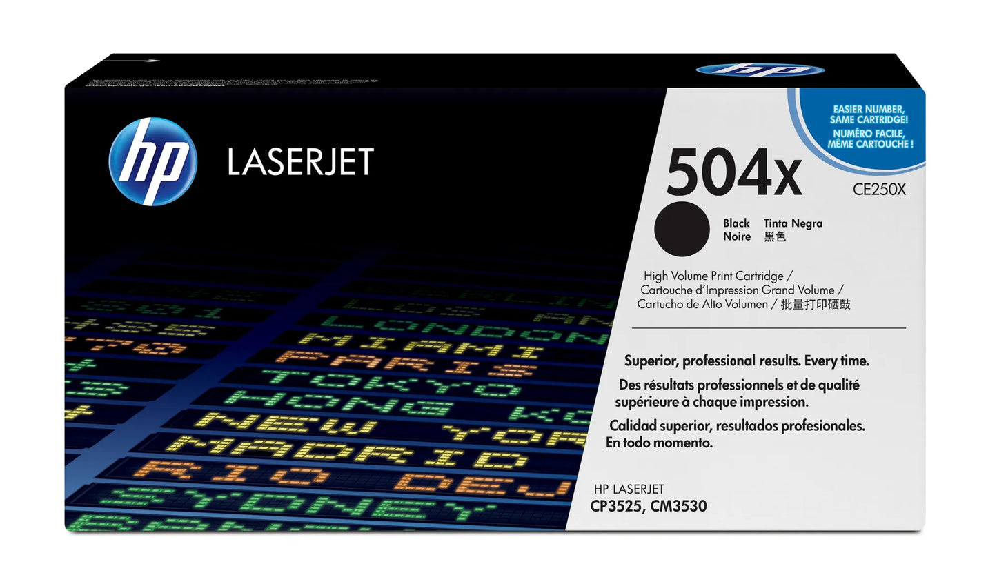 HP 504X HC BLACK TONER CARTRIDGE - Guards On Duty Shop & Security Guards
