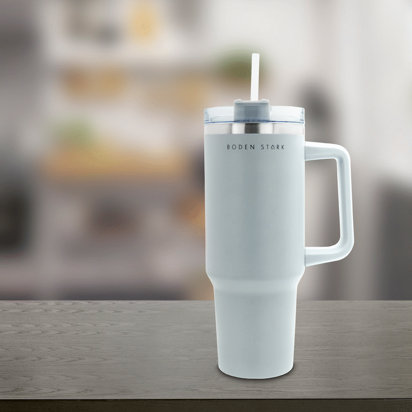 Boden Stark 1200ml Travel Mug - Grey - Guards On Duty Shop & Security Guards