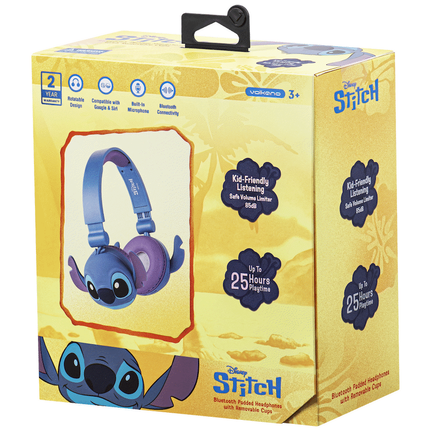 Stitch Bluetooth Padded Headphone with Removable Cups - Guards On Duty Shop & Security Guards