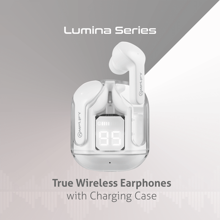 Amplify Lumina Series TWS Earphones - White - Guards On Duty Shop & Security Guards