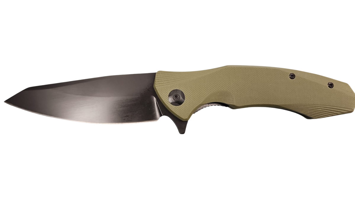 FAS7-17 Pocket Knife Folding With Olive Handle