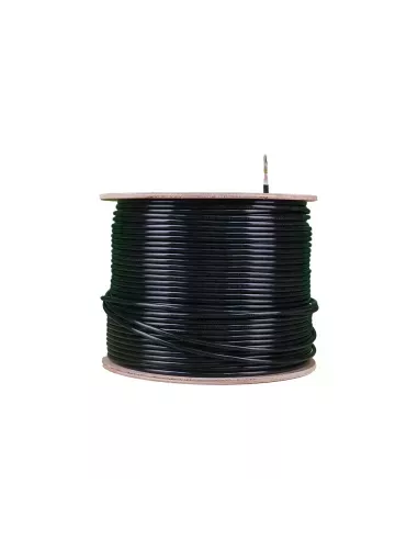 Acconet CAT6 UV Outdoor Ethernet Cable 305m Black Solid Core SF/TP Pull Box | CAT6U-305-SC