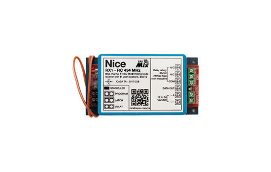 ET Blue Mix Receiver 1 Ch Rolling Code - 434Mhz