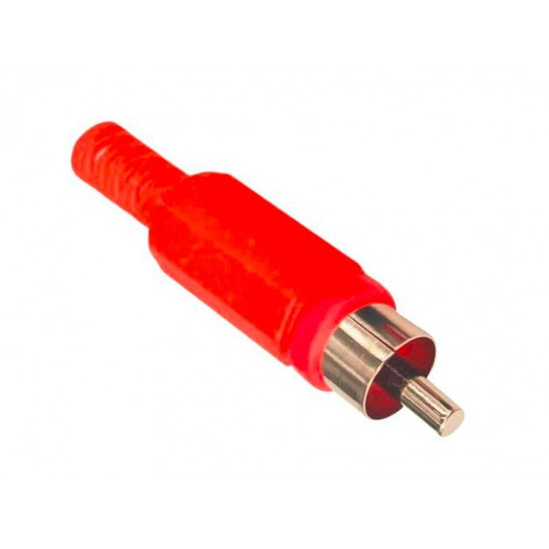 RCA Plug - Male Plastic Red