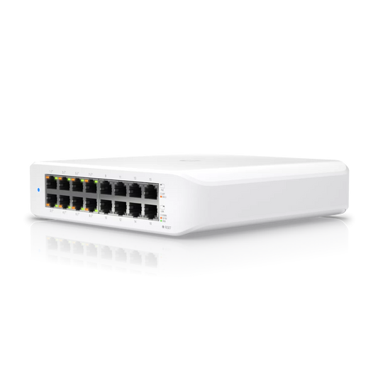 Ubiquiti UniFi Lite 16 Port Gigabit 8PoE 45W Switch | USW-Lite-16-POE