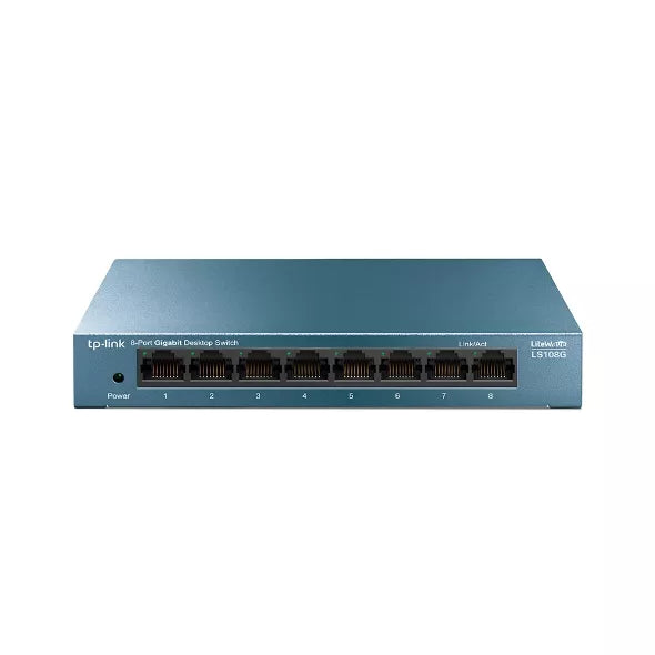 TP-Link LiteWave 8-Port Gigabit Desktop Switch 8×Gigabit RJ45 Desktop Steel Case Plug-and-Play
