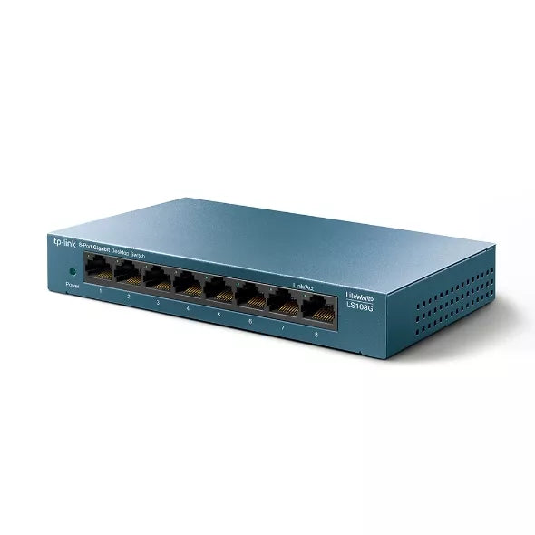 TP-Link 8-Port 10/100/1000Mbps Desktop Network Switch | TL-SG108