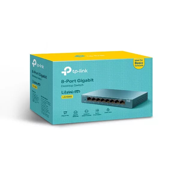 TP-Link 8-Port 10/100/1000Mbps Desktop Network Switch | TL-SG108