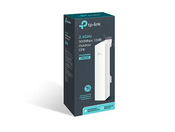 TP-Link 2.4GHz 300Mbps 12dBi Outdoor CPE | CPE220