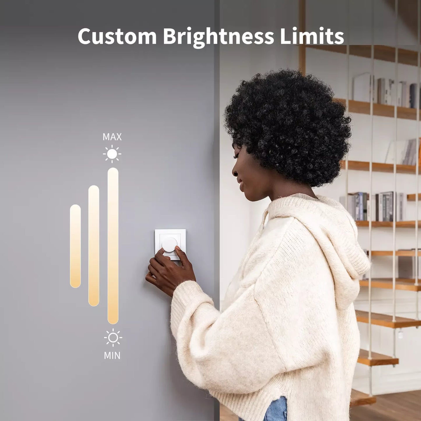 Aqara Dimmer Switch H2 EU 2 in 1 With Neutral & No Neutral (Grey) | AQ-CTRL-DIM-SW-WALL-G