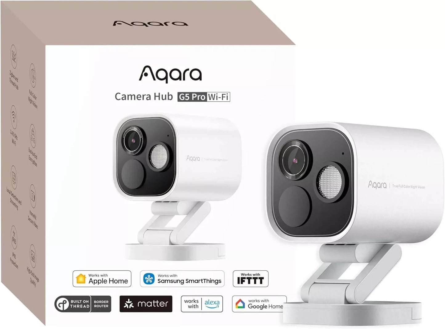 Aqara Camera Hub G5 Pro (WiFi, White) | AQ-HUB-CAM-G5-PRO-WIFI-W