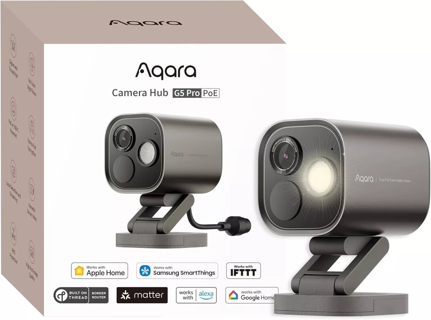 Aqara Camera Hub G5 Pro (PoE, Shadow Gray) | AQ-HUB-CAM-G5-PRO-POE-G