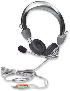 Manhattan Stereo Headset With Microphone &Amp; Volume Control