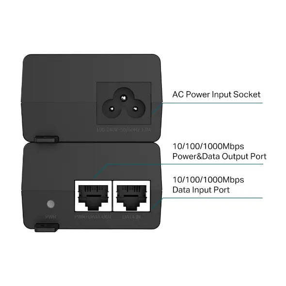 TP-Link Omada Active Gigabit PoE+ Injector Adapter | TL-POE160S
