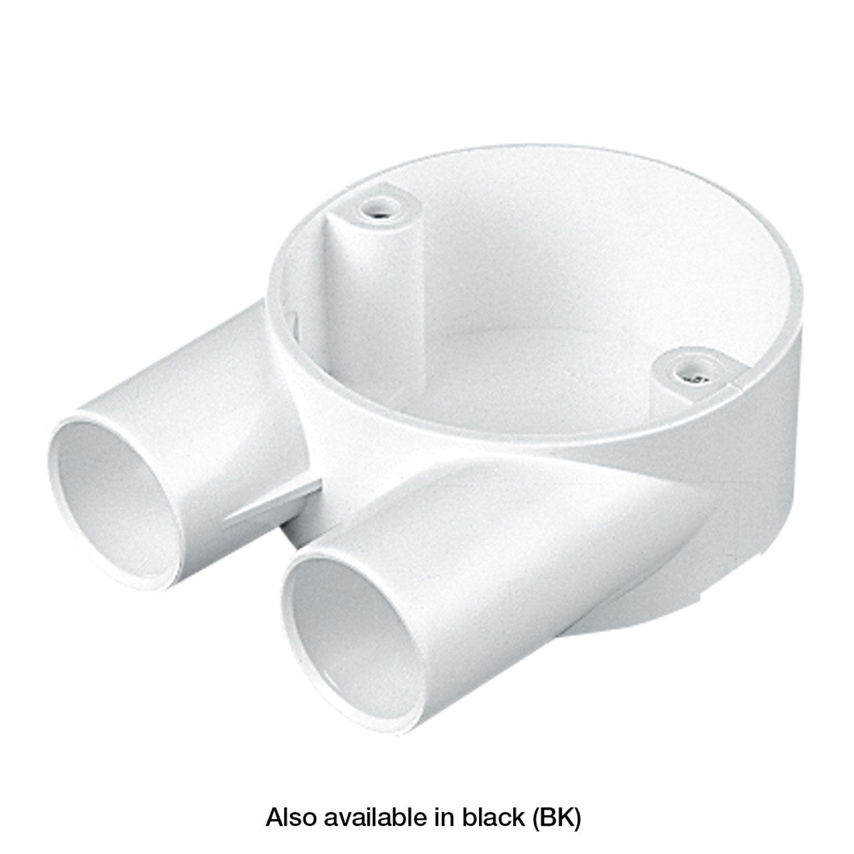 CONDUIT Box PVC Round 2 Way Angle 25mm
