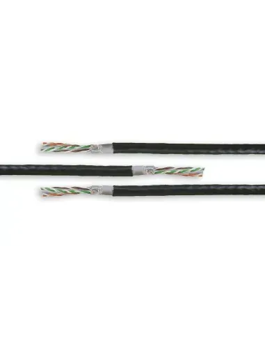 Acconet CAT5 UV Outdoor Ethernet Cable 100m Black CCA SF/TP Pull Box | CAT5U-100 - Guards On Duty Shop & Security Guards