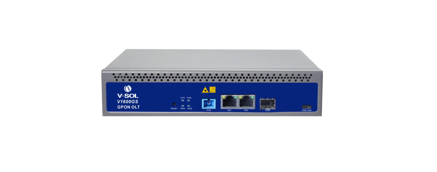 VSOL 1 Port GPON OLT with built-in C+++ GPON SFP 1:128 | V1600GS-F
