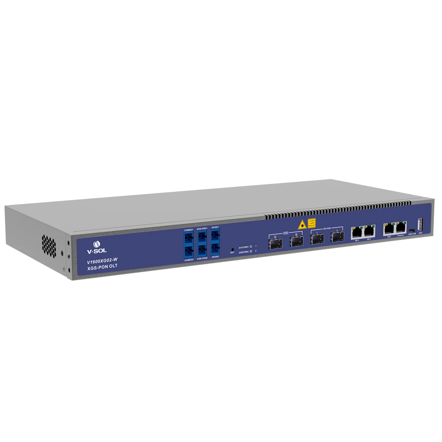 VSOL 2 Port XG/XGS PON OLT with built-in WDM | V1600XG02-W