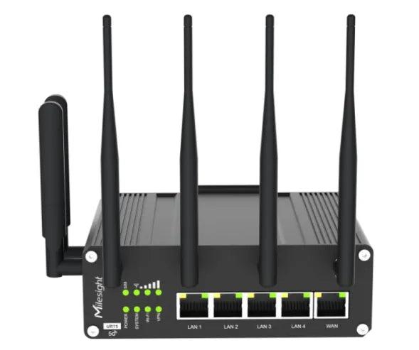 Milesight UR75 5G Industrial Cellular Router with GPS & PoE | UR75-504AE-P-W2