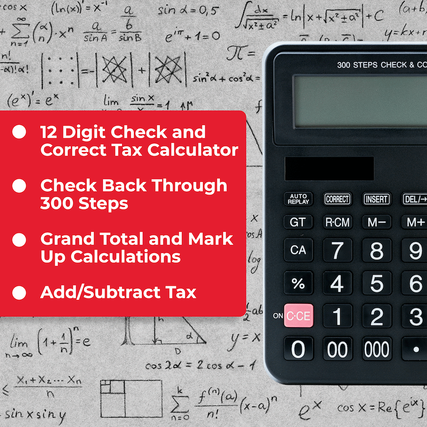Sharp EL-CC12D Desk Calculator - CheckCorrect Tax - Guards On Duty Shop & Security Guards