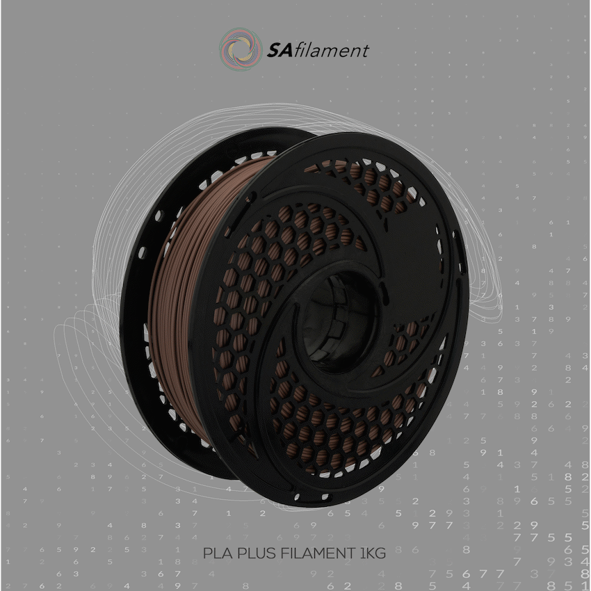 SA Filament Silk PLA Plus Filament 1kg - Brown