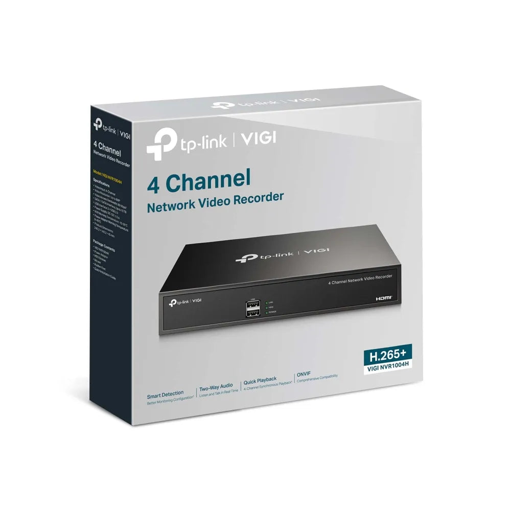 TP-Link VIGI  4-Channel 4K H.265+ Network Video Recorder | NVR1004H