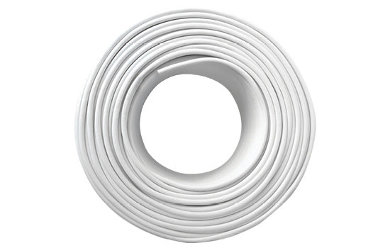 Comms Cable 6 Core - white 100m roll, solid copper, 6C 6x0.4mm