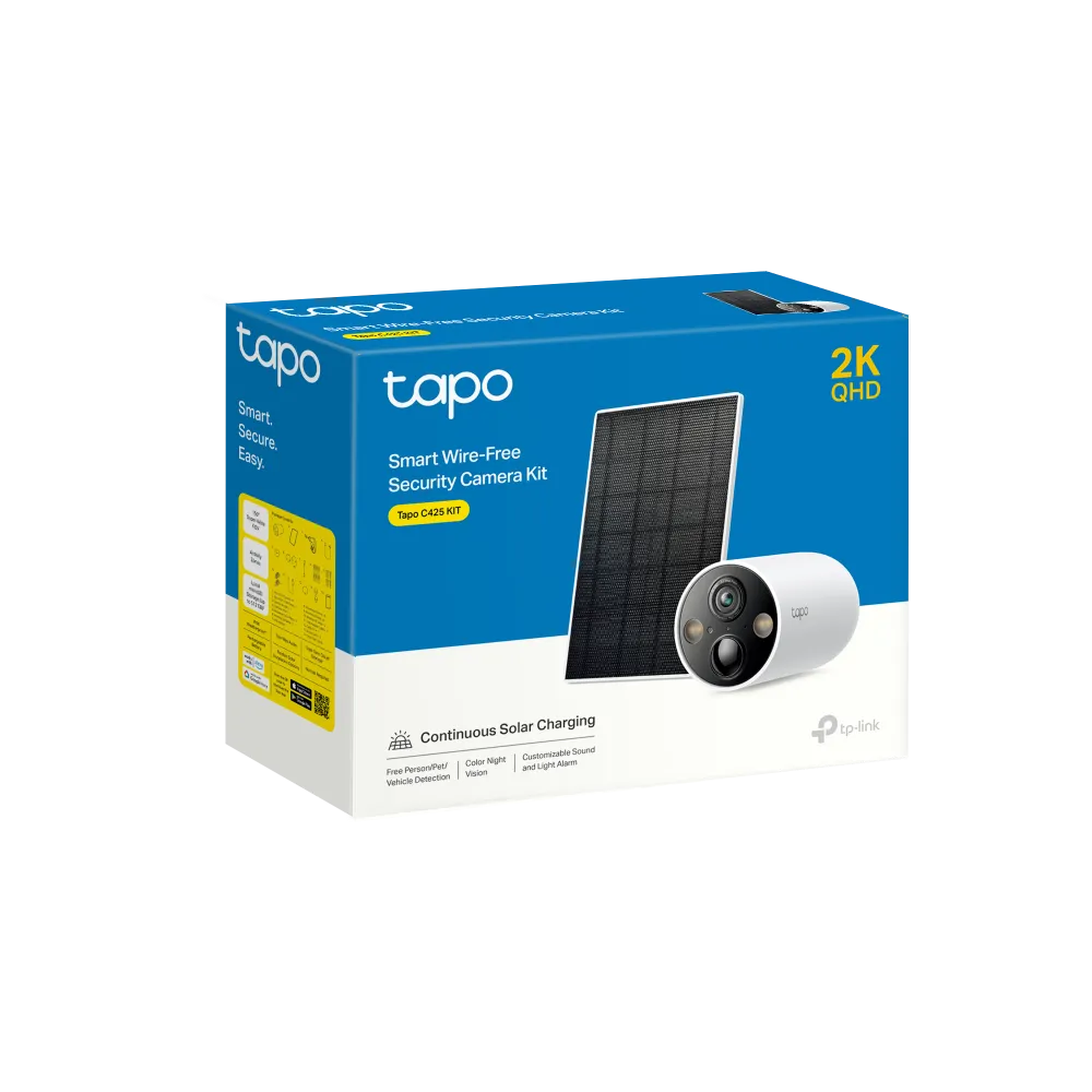 TP-Link Tapo 2K Solar Wi-Fi Security Camera Kit | C425