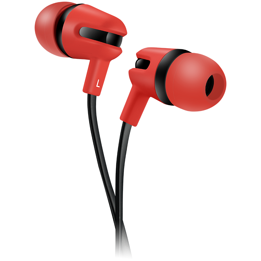 CANYON headphones SEP-4 Mic Flat 1.2m Red