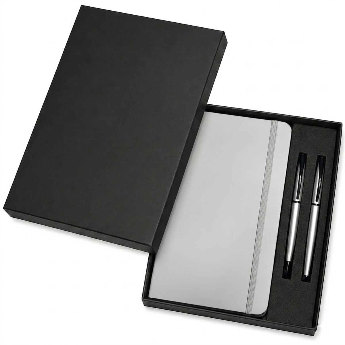 Essence Notebook & Twin Pen Gift Set - White