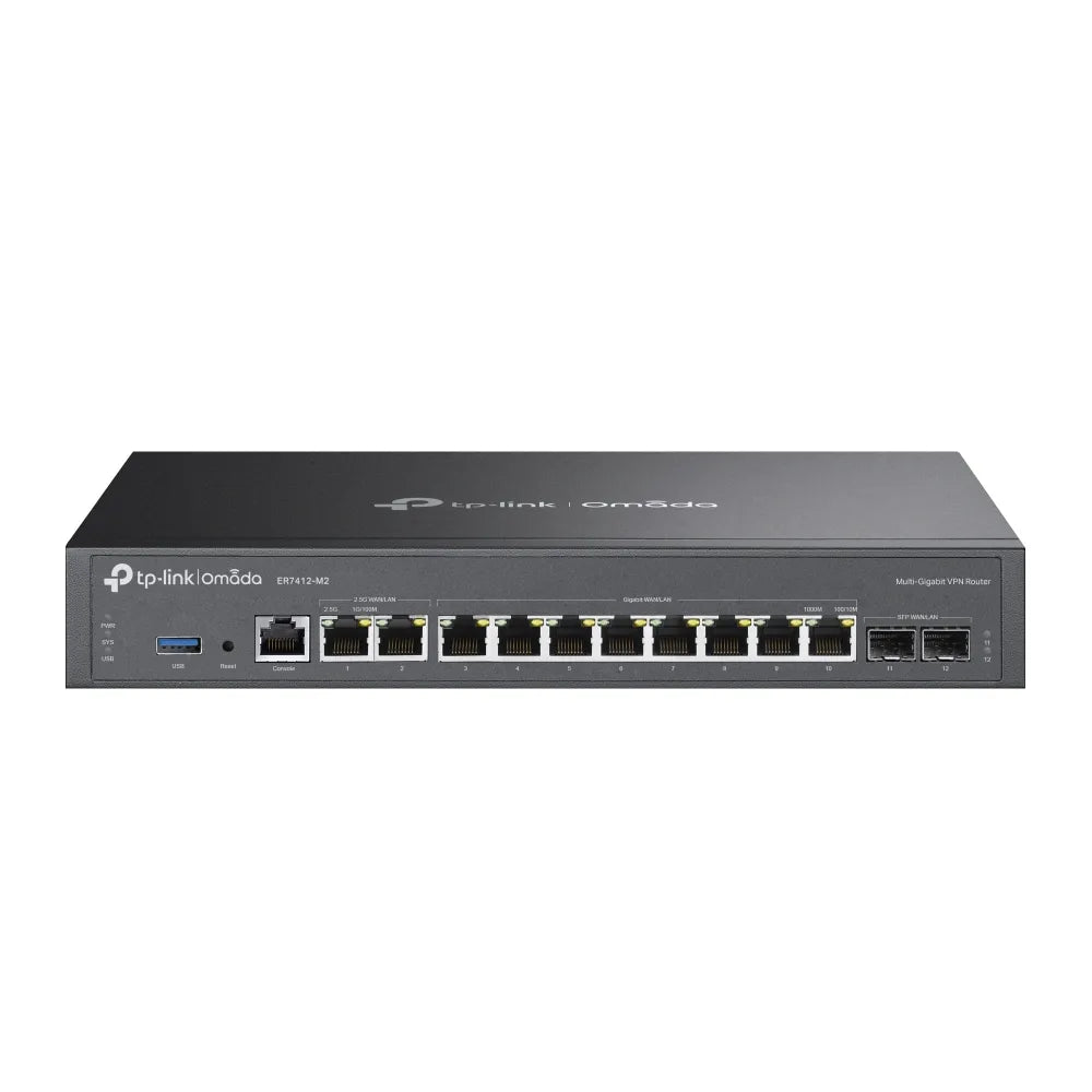 TP-Link Omada Multi-Gigabit VPN Router 2×2.5G RJ45 2×1G SFP 8×1G RJ45 1U Rackmount VPN