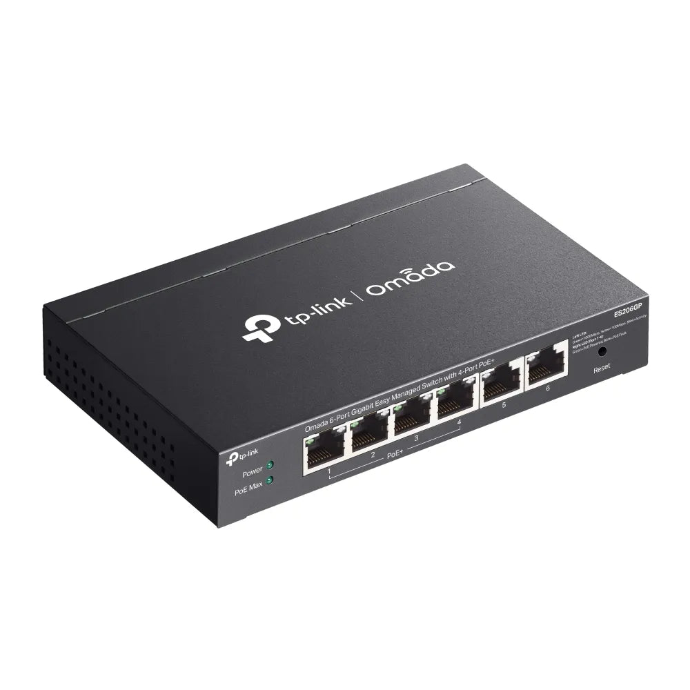 TP-Link Omada 6-Port Gigabit Easy Managed Switch with 4-Port PoE+