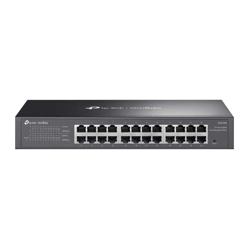 TP-Link Omada 24-Port Gigabit Easy Managed Switch 24×1G RJ45 13in Rackmount SDN Managed