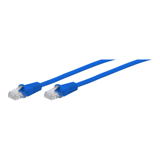 7M CAT5E MOULDED FLYLEAD - BLUE