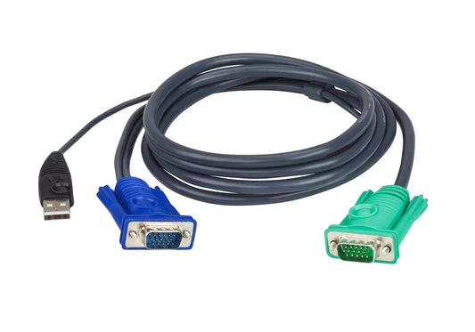ATEN 3M USB KVM Cable with 3 in 1 SPHD
